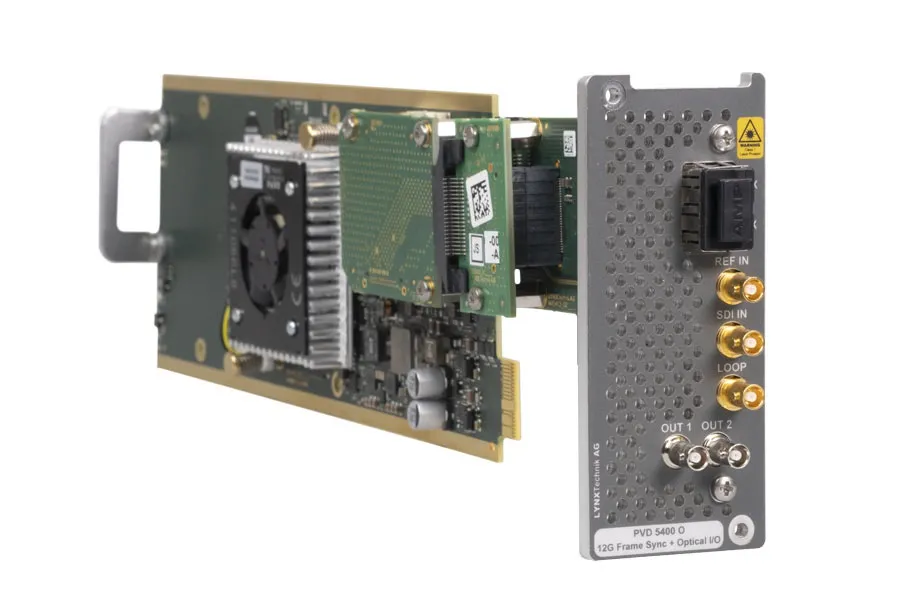 LYNX Technik 扩展了 SERIES 5000，增加了 12G-SDI 帧同步器和音频加嵌器/解嵌器
